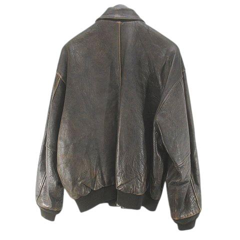 希少✨90s 80s AVIREX レザージャケット ブラウン AVIREX（アヴィレックス） AVIREX 90s A-2 レザージャケット 革ジャン