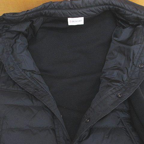 【中古】モンクレール MONCLER MAGLIONE TRICOT CARDIGAN C20919412600 94666 ダウンジャケット カーディガン M 黒 毛 MONCLER（モンクレール） MONCLER MAGLIONE TRICOT CARDIGAN
