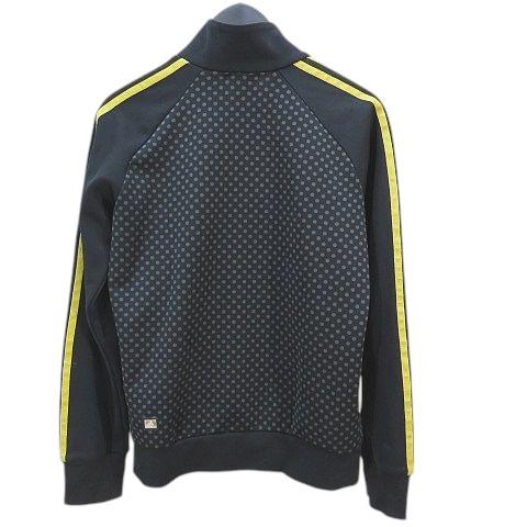 【希少】adidas トラックジャケット ドット柄 ジャージ レディース 黒 adidas アディダス トラックジャケット L 黒系 ブラック ドット柄