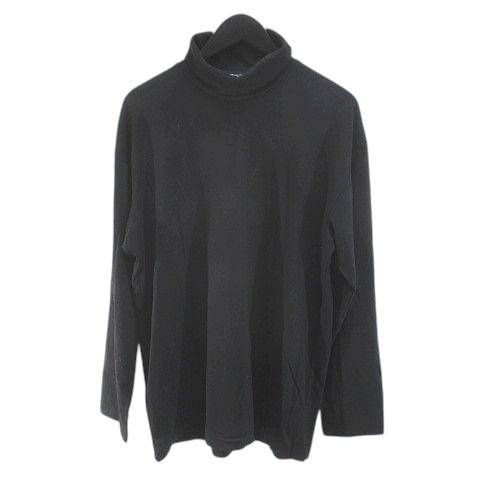 【中古】ワイズフォーメン Y's for men ME-T10-150 長袖 ニット セーター タートルネック 黒系 ブラック イタリア製 ワイズフォーメン Y's for men ME-T10-150 長袖 ニット セーター