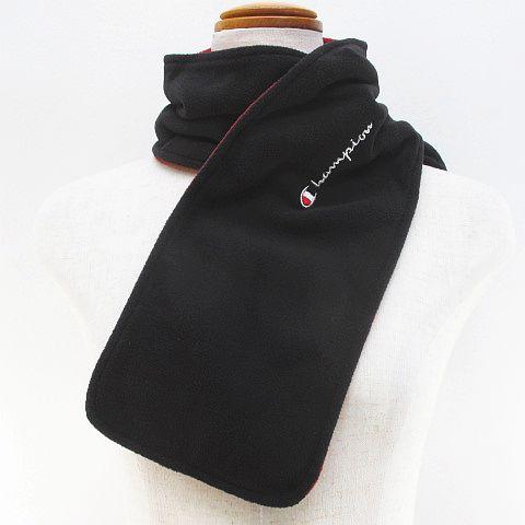 Champion（チャンピオン） 未使用品 フリース マフラー 黒系 ブラック
