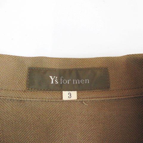 ワイズフォーメン Y's for men MN-B13-021 シャツ ジャケット 3 茶系