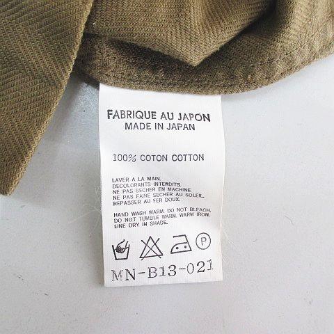 【中古】ワイズフォーメン Y's for men MN-B13-021 シャツ ジャケット 3 茶系 ブラウン 無地 ボタン 日本製 ワイズフォーメン Y's for men MN-B13-021 シャツ ジャケット 3 茶系