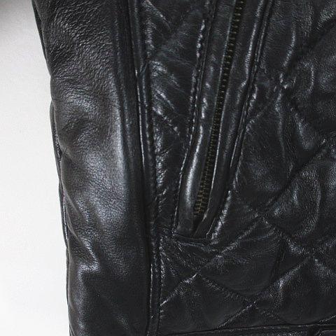 希少アルマーニジーンズレザージャケット 46サイズ アルマーニ ジーンズ ARMANI JEANS 羊革 ラムレザー ジャケット XS/46