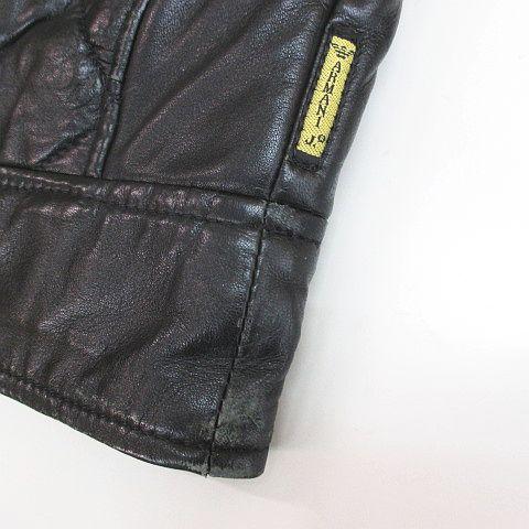 アルマーニ ジーンズ ARMANI JEANS 羊革 ラムレザー ジャケット XS/46