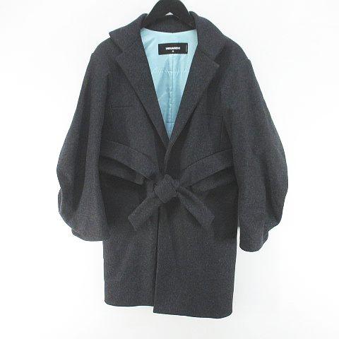 【中古】ディースクエアード DSQUARED2 S72AA0281 S47010 2016 コート ガウン ミドル丈 36 灰系 グレー イタリア製 DSQUARED2（ディースクエアード） DSQUARED2 S72AA0281 S47010 2016