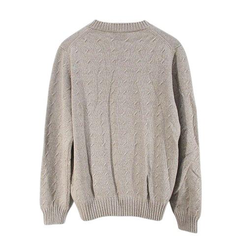 【中古】セッテフィーリ カシミア Settefili Cashmere 長袖 ニット セーター 48/S ベージュ リブ イタリア製 メンズ セッテフィーリ カシミア Settefili Cashmere 長袖 ニット セーター 48