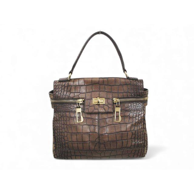 Max Mara（マックスマーラ） ハンドバッグ トートバッグ クロコ型押し 