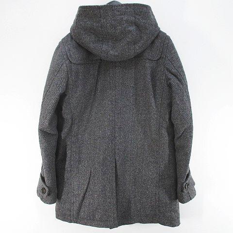 コムサコミューン COMME CA COMMUNE ストライプ柄 中綿 ダッフルコート 