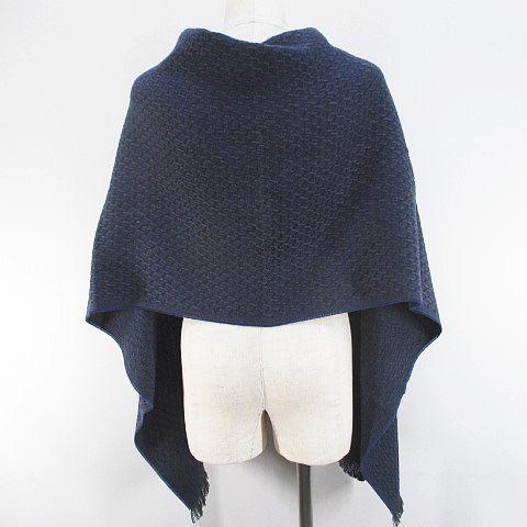 未使用品 ランバン LANVIN COLLECTION ウール マフラー ストール F 灰