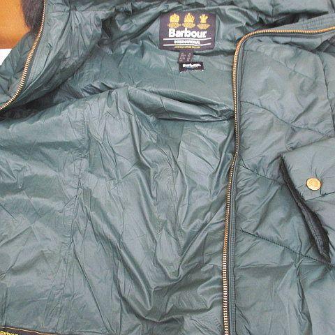 バブアー Barbour LQU1204GN71 パデットコート ロング丈 16 緑系 