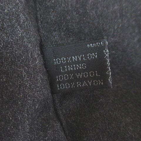 PRADA（プラダ） ステンカラーコート ロング丈 比翼 黒系 ブラック