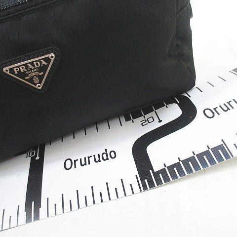 PRADA メイクポーチ ブラック PRADA（プラダ） セカンドポーチ メイクポーチ ブラック 黒系