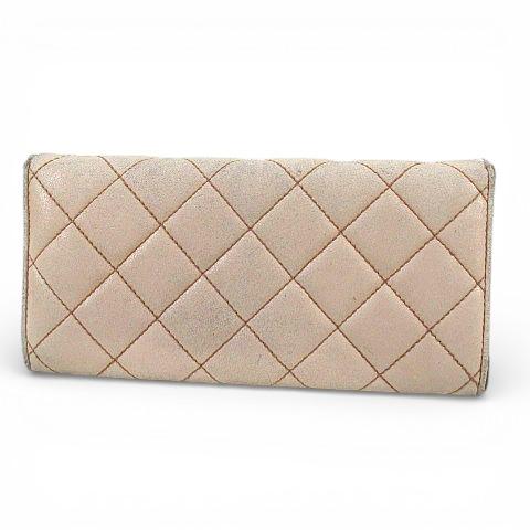 PRADA（プラダ） 長財布 リボン キルティング リボン ピンク レザー