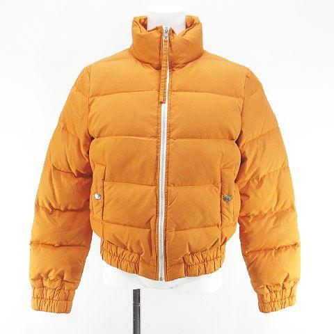 theory（セオリー） ダウンジャケット ショート丈 2 オレンジ系 日本製