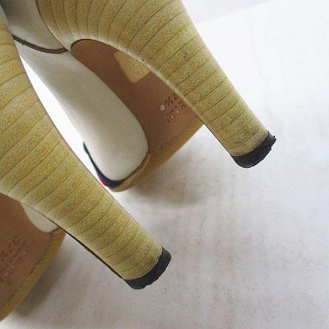 GUCCI（グッチ） ヒールローファー シェリーライン 37.5 ホワイト 白