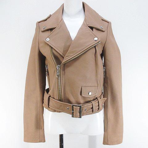 ラグナムーン LagunaMoon ラムレザー 羊革 ライダース ジャケット S