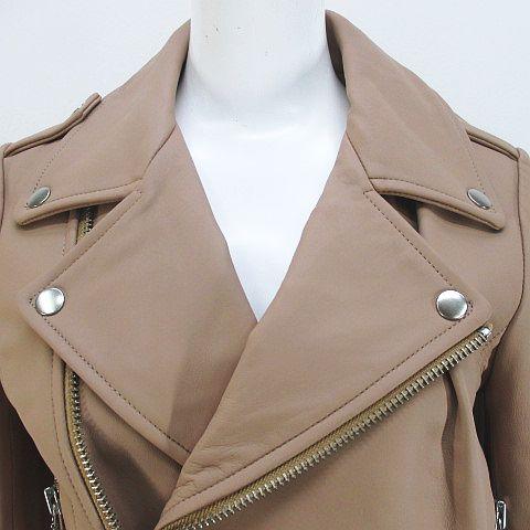 ラグナムーン LagunaMoon ラムレザー 羊革 ライダース ジャケット S