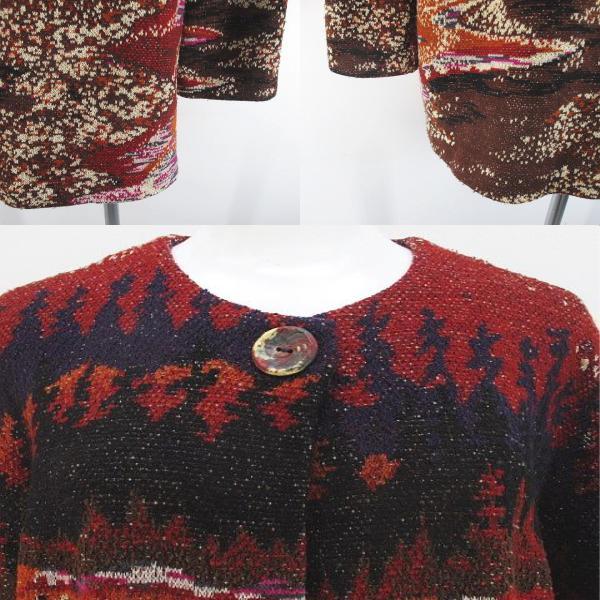 未使用 エム ミッソーニ M MISSONI カーディガン ニット ボタンレス