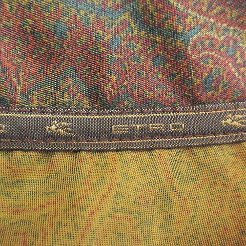 ETRO（エトロ） ペイズリー柄 ガウン コート 薄手 ミドル丈 茶系