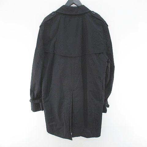 バーバリー ロンドン BURBERRY LONDON トレンチコート ミドル丈 黒系