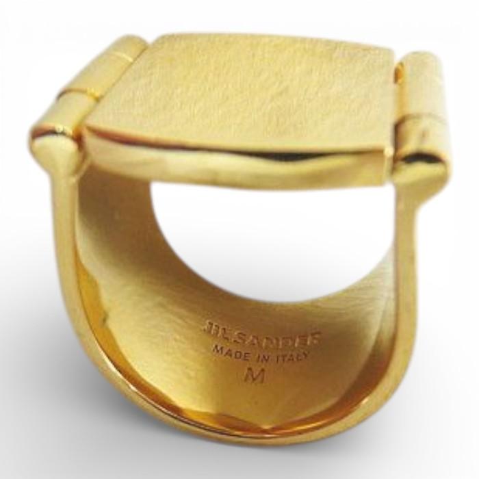 JILSANDER LOCK RING GOLD 指輪　サイズM ジルサンダー JIL SANDER LOCK RING GOLD 指輪 13号 リング ゴールド系