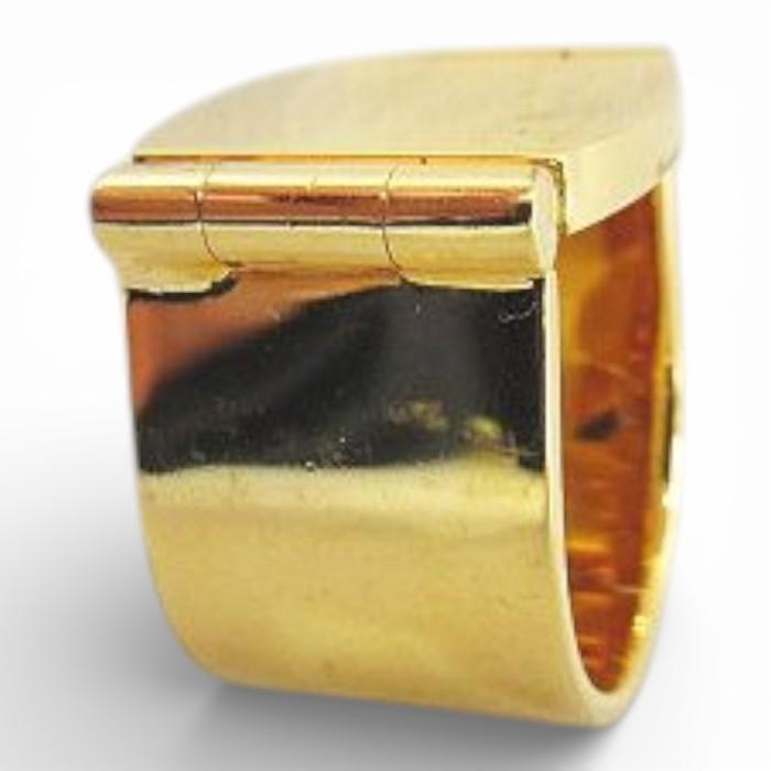 ジルサンダー JIL SANDER LOCK RING GOLD 指輪 13号 リング ゴールド系