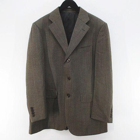 ランバン LANVIN COLLECTION ウール ジャケット R48-45 茶系 ダーク