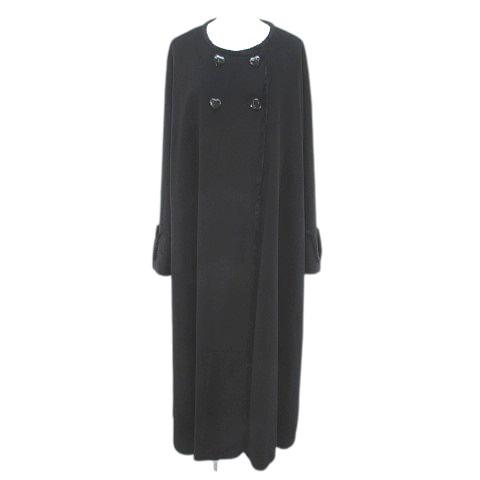 ナザレノガブリエリ Nazareno Gabrielli ノーカラーコート ロング丈 