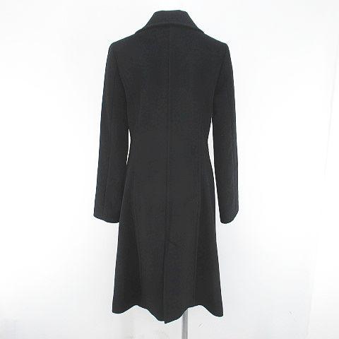 【専用】INDIVI ウールロングコート サイズ40 INDIVI（インディヴィ） ロングコート 40 黒系 ブラック 日本製