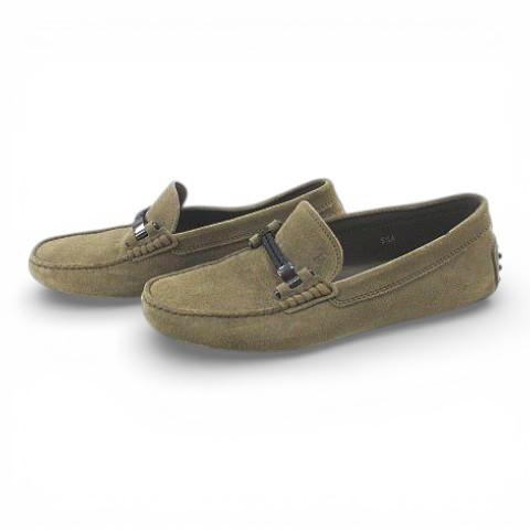 トッズ TOD'S ローファー ドライビングシューズ ベージュ 5.5A
