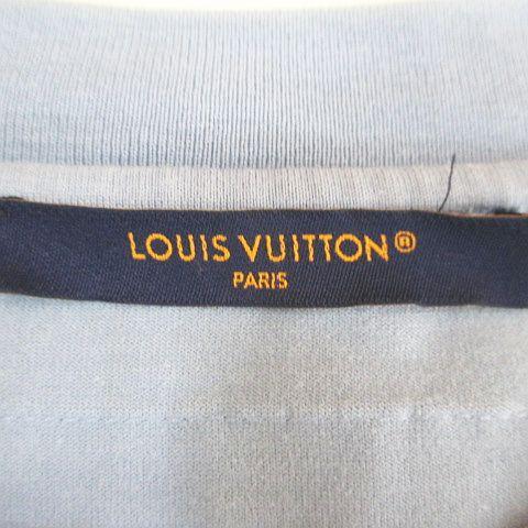 Louis Vuitton LV ロゴ Tシャツ エンボス RM232Q DT3 HNY55Y コットン100％ ライトブルー ブルー系 ルイ・ヴィトン LOUIS VUITTON（ルイ・ヴィトン） LOUIS VUITTON RM232Q DT3 HNY55W