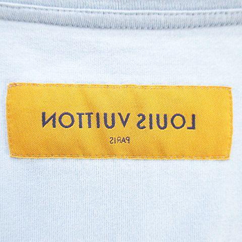 Louis Vuitton LV ロゴ Tシャツ エンボス RM232Q DT3 HNY55Y コットン100％ ライトブルー ブルー系 ルイ・ヴィトン LOUIS VUITTON（ルイ・ヴィトン） LOUIS VUITTON RM232Q DT3 HNY55W