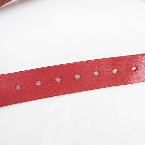 パーリーゲイツ PEARLY GATES ゴルフウェア プレーンベルト レザー調