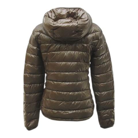 ユニクロ（UNIQLO） プレミアムダウン パーカー ジャケット S 茶系