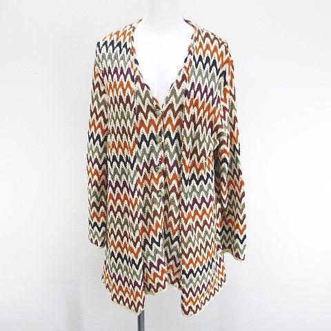 ミッソーニ MISSONI アンサンブル ツインニット シェブロンストライプ