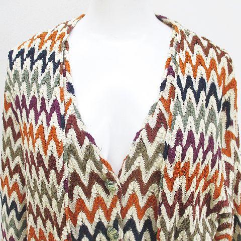 ミッソーニ MISSONI アンサンブル ツインニット シェブロンストライプ