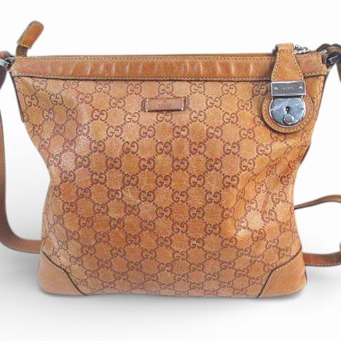 GUCCI(グッチ) ショルダーバッグ シマライン 148476 ダークブラウン レザー GUCCI（グッチ） GUCCI 148476 001998 グッチシマ ショルダーバッグ