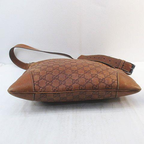 GUCCI(グッチ) ショルダーバッグ シマライン 148476 ダークブラウン レザー GUCCI（グッチ） GUCCI 148476 001998 グッチシマ ショルダーバッグ