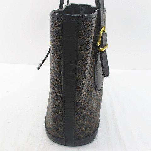 CELINE（セリーヌ） ヴィンテージ トートバッグ マカダム柄 ブラック