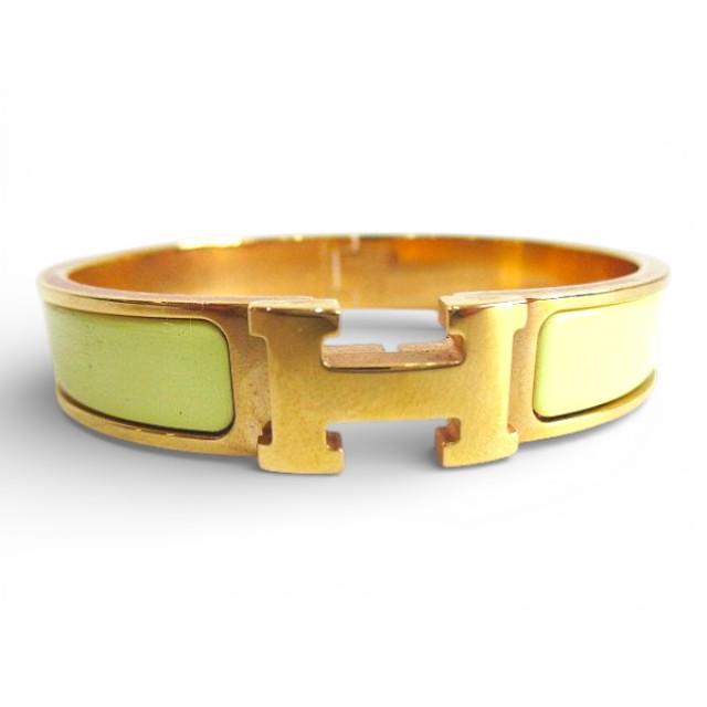 HERMES　クリックH イエローバングル HERMES（エルメス） ブレスレット クリックH イエロー バングル