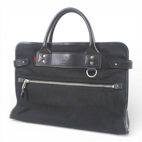 GUCCI（グッチ） シェリーライン ブラック 黒 シルバー金具 ナイロン 