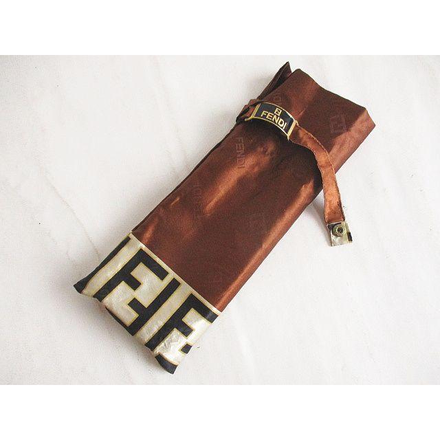 FENDI（フェンディ） 折りたたみ傘 ズッカ柄 カバー付きKS-6200