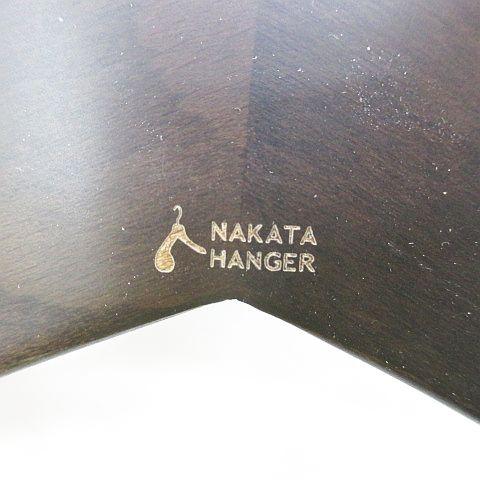 ナカタハンガー NAKATA HANGER 11本セット 茶系 ブラウン ロゴ 文字
