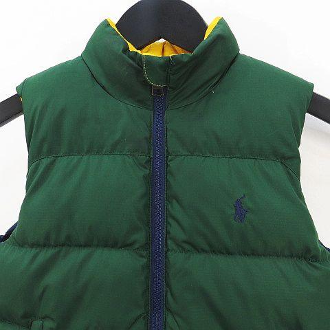ポロ・ラルフ・ローレン グリーンダウンベスト POLO RALPH LAUREN - 【新品】ポロラルフローレン Polo ダウン ベスト