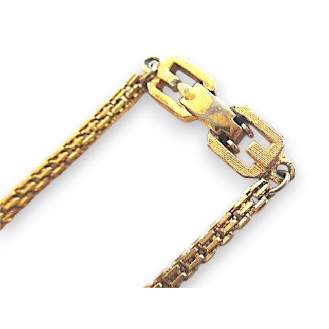 ジバンシィ GIVENCHY Gロゴ ブレスレット ゴールド調 ヴィンテージ 