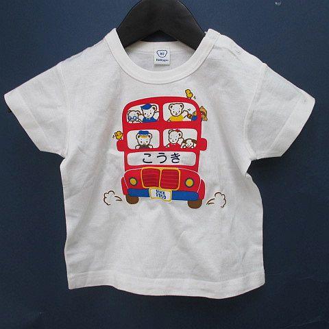 ファミリア Familiar 半袖 Tシャツ 80 白系 ホワイト 日本ベビーグロー