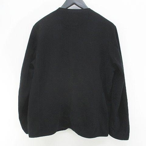 ダントン DANTON フリースジャケット ノーカラージャケット 38 黒系