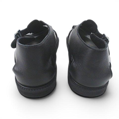 カミナンド caminando グルカサンダル 7 ブラック 黒系 レザー