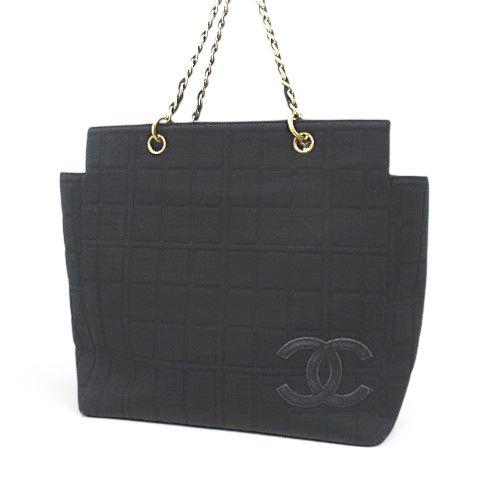 CHANEL（シャネル） チョコバー ココマーク トートバッグ チェーン 